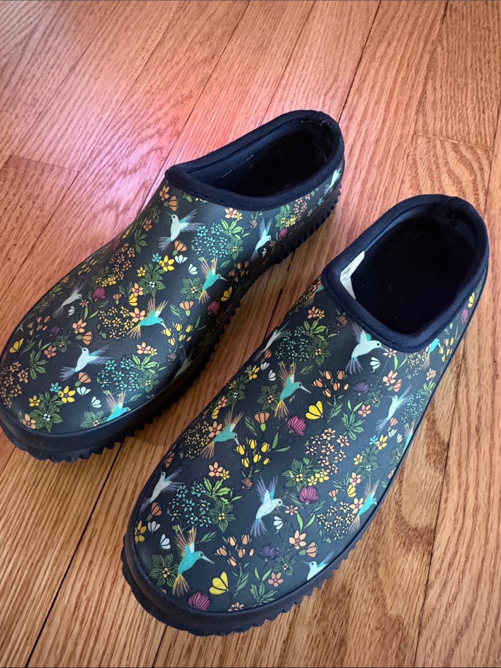 Western Chief floral gardening clogs